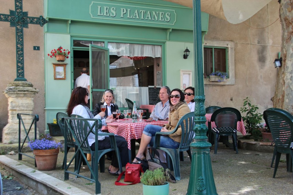 Les Platanes for lunch