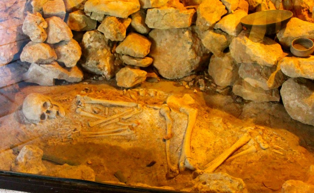 Human remains dating back thousands of years