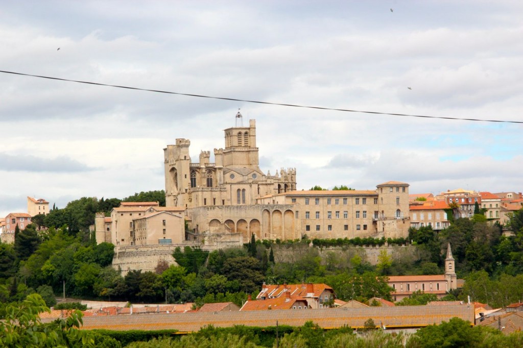 View from the Highway, Saint Nazaires church Beziers