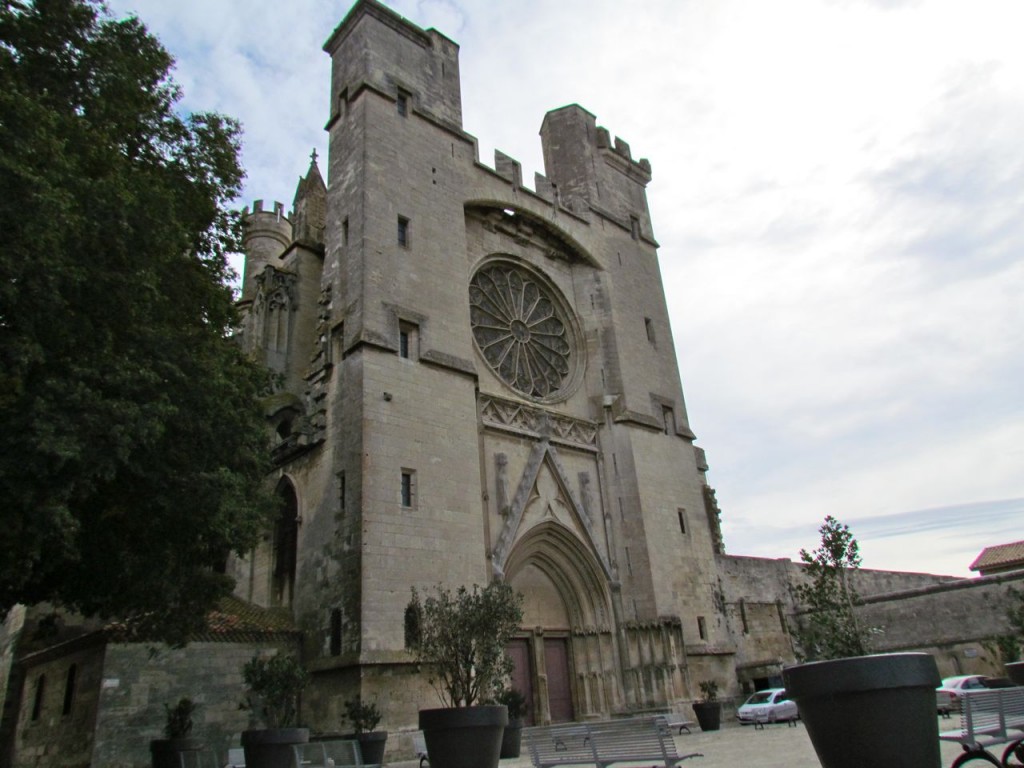 The entrance to the church in Beziers, Saint Nazaire