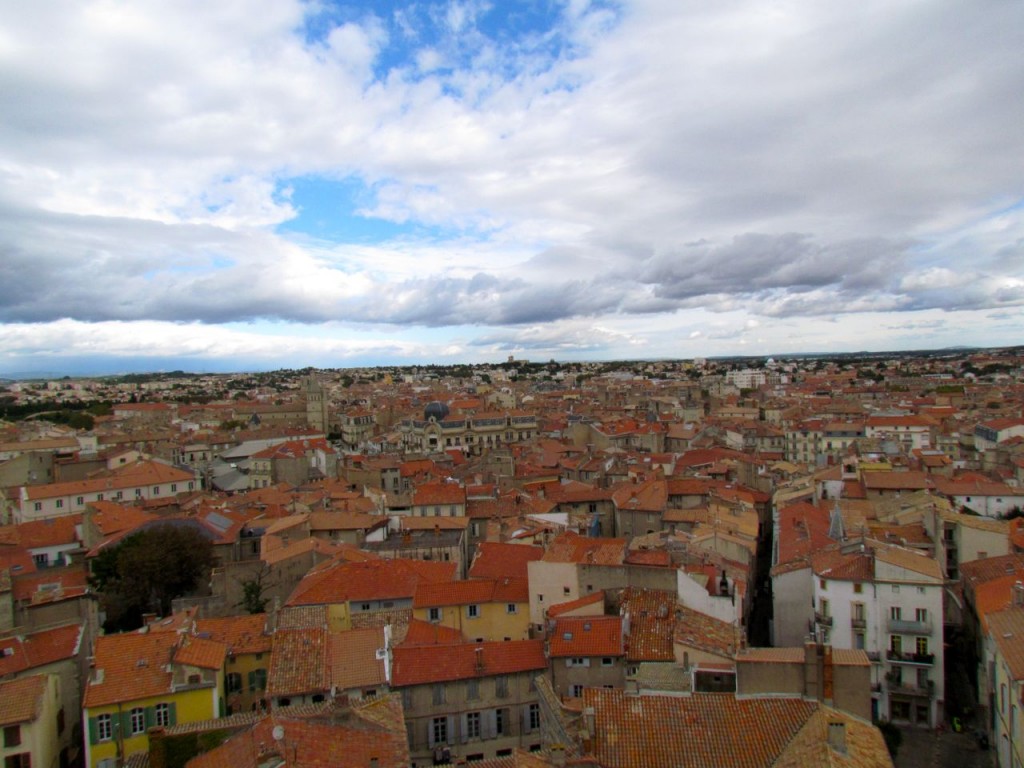 Beziers rooftops view