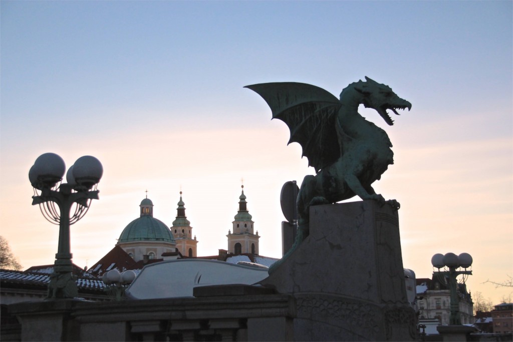 The dragon of Ljubljana 