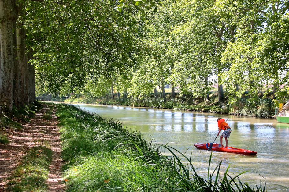 divert in Capestang form the canal path and tale the Voie Verte 